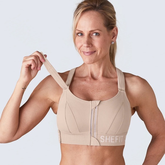 SHEFIT Ultimate Sports Bra in size Luxe (large) White, Tie Dyed in Great Shape - Picture 3 of 16